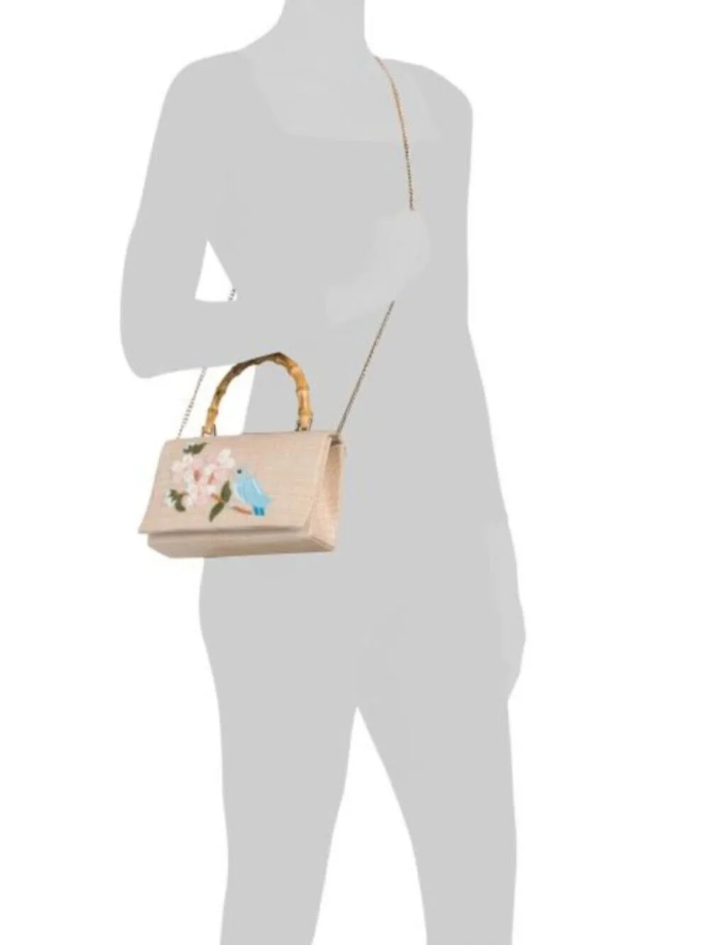 ALESSIA BIANCHI Blue Bird Satchel With Handle